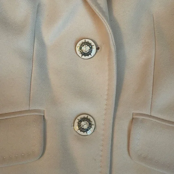 J. Crew Des Ports Ouvier Wool Cream Blazer Size 6 - Picture 5 of 10